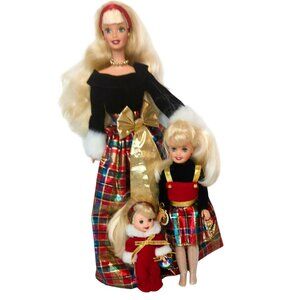 Holiday Sisters Barbie Kelly & Stacie Christmas Doll Set 1998 #19809